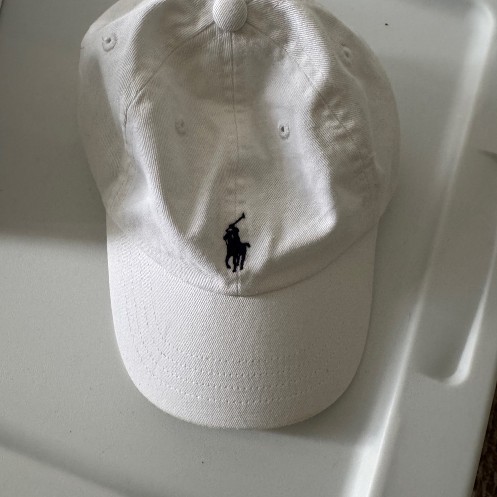 Ralph Lauren White Baby Cap
